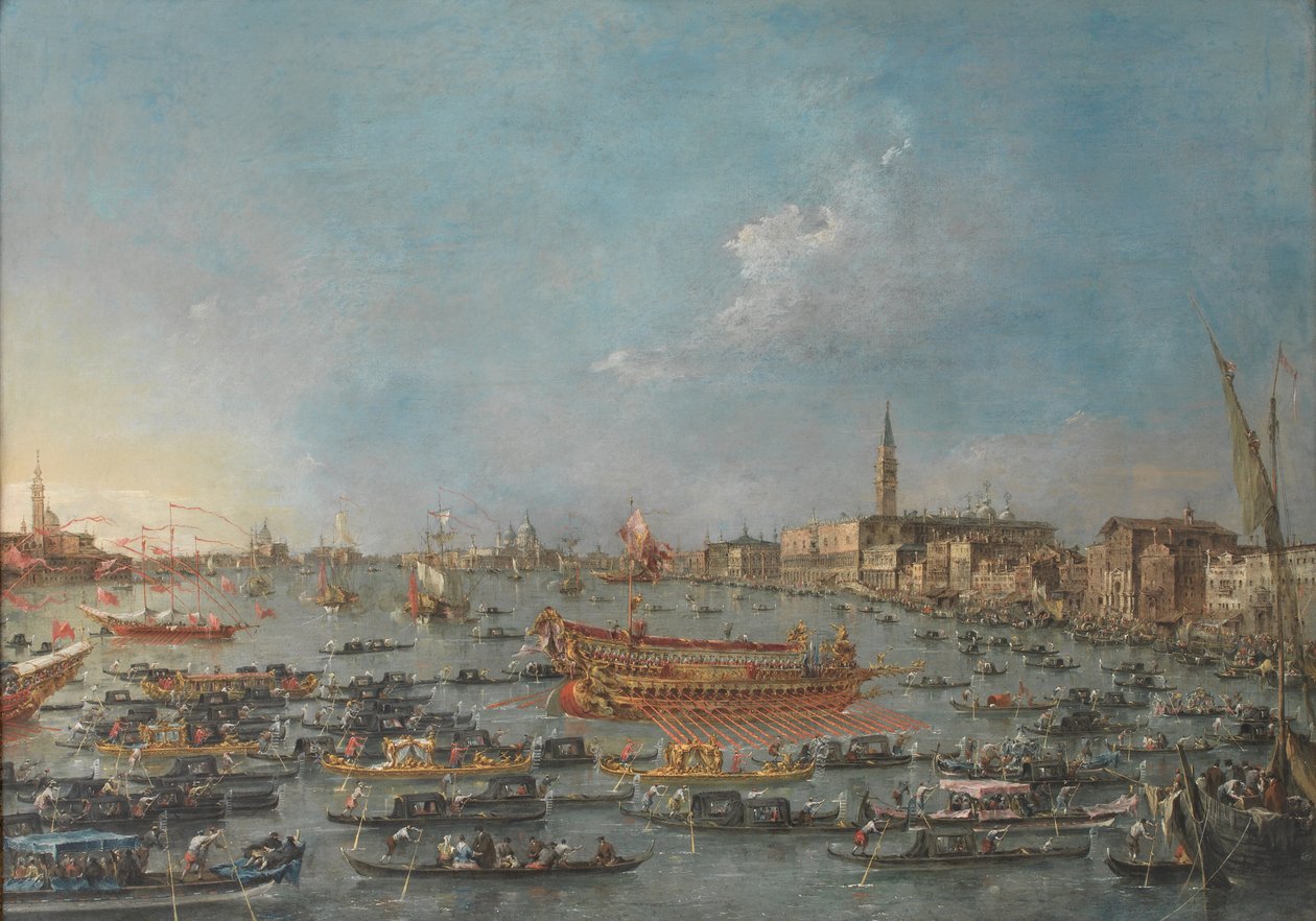 Venetsian Bucintoro-festivaali tekijältä Francesco Guardi