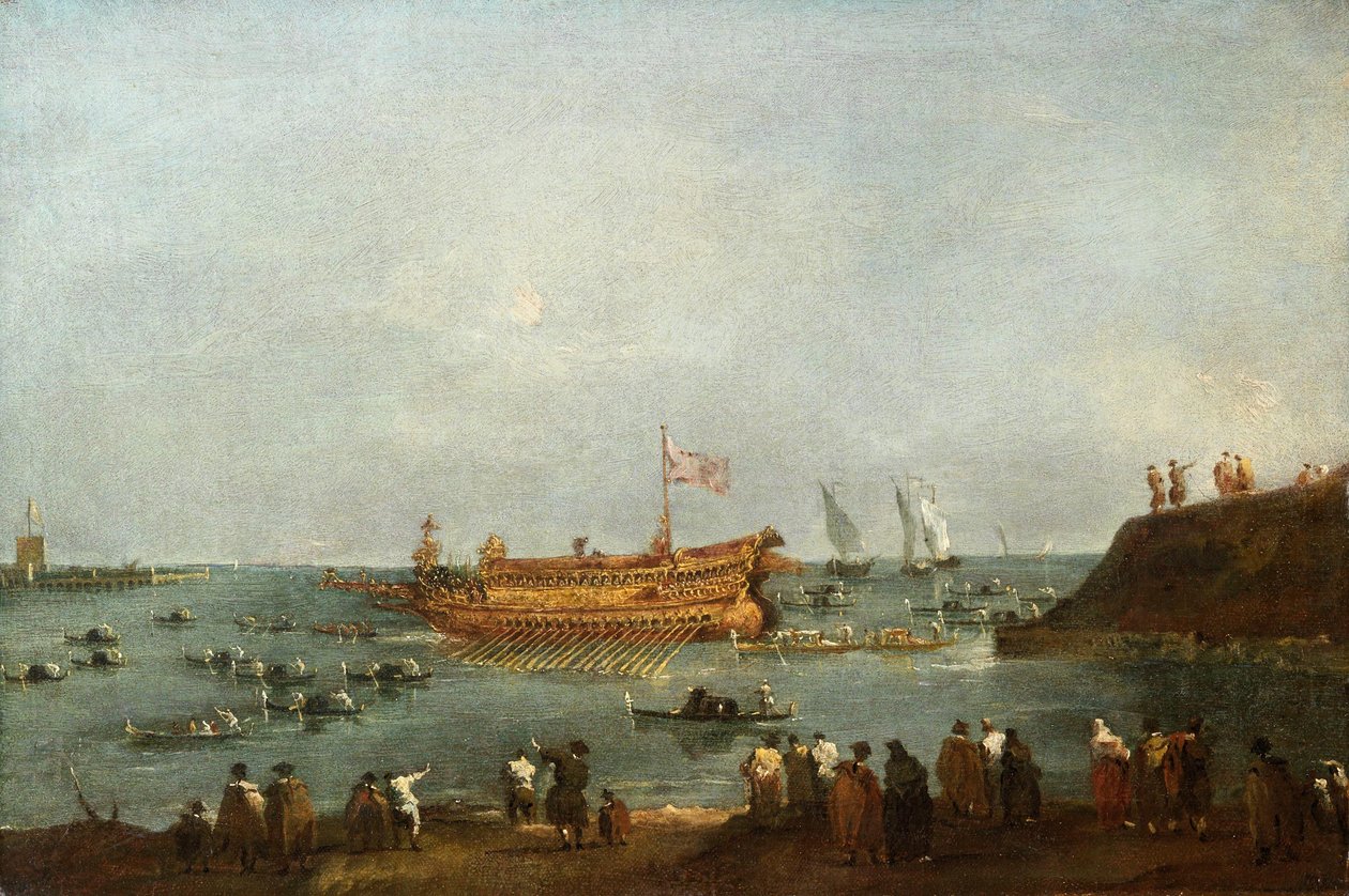 Doge vihkii itsensä Adrianmerelle tekijältä Francesco Guardi