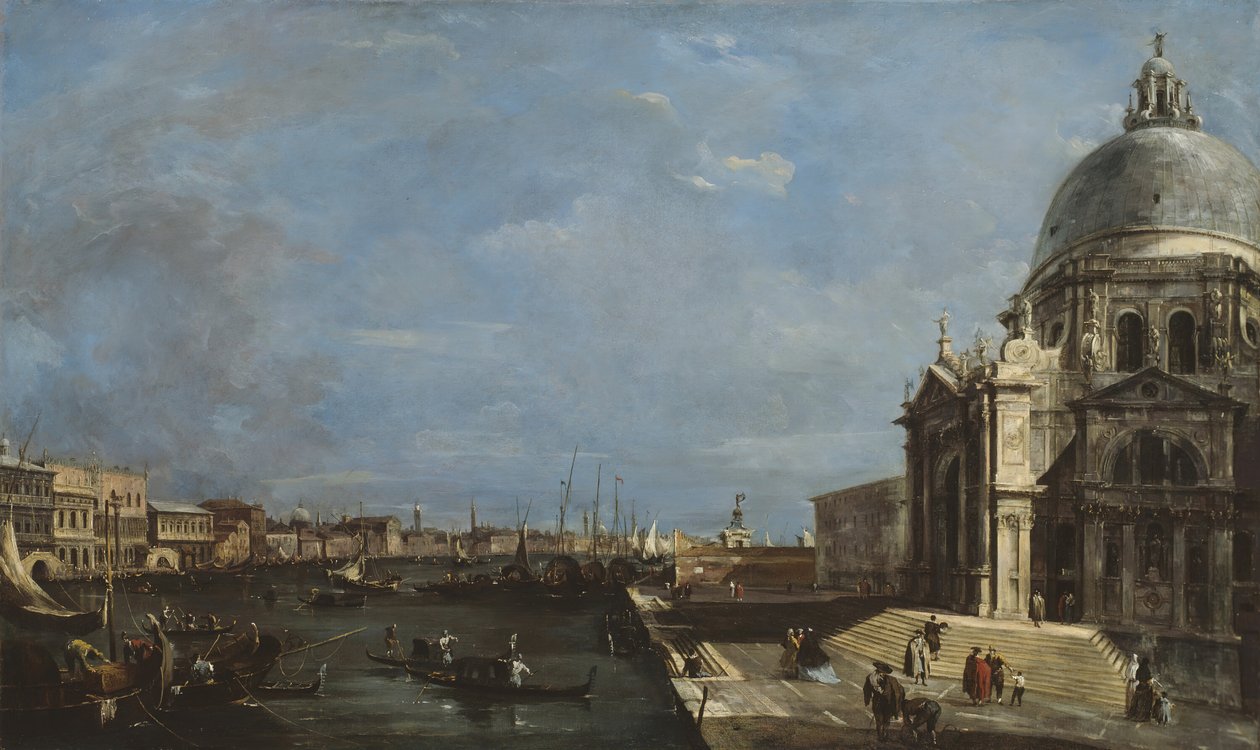 Grand Canal, Venetsia, n. 1760. tekijältä Francesco Guardi
