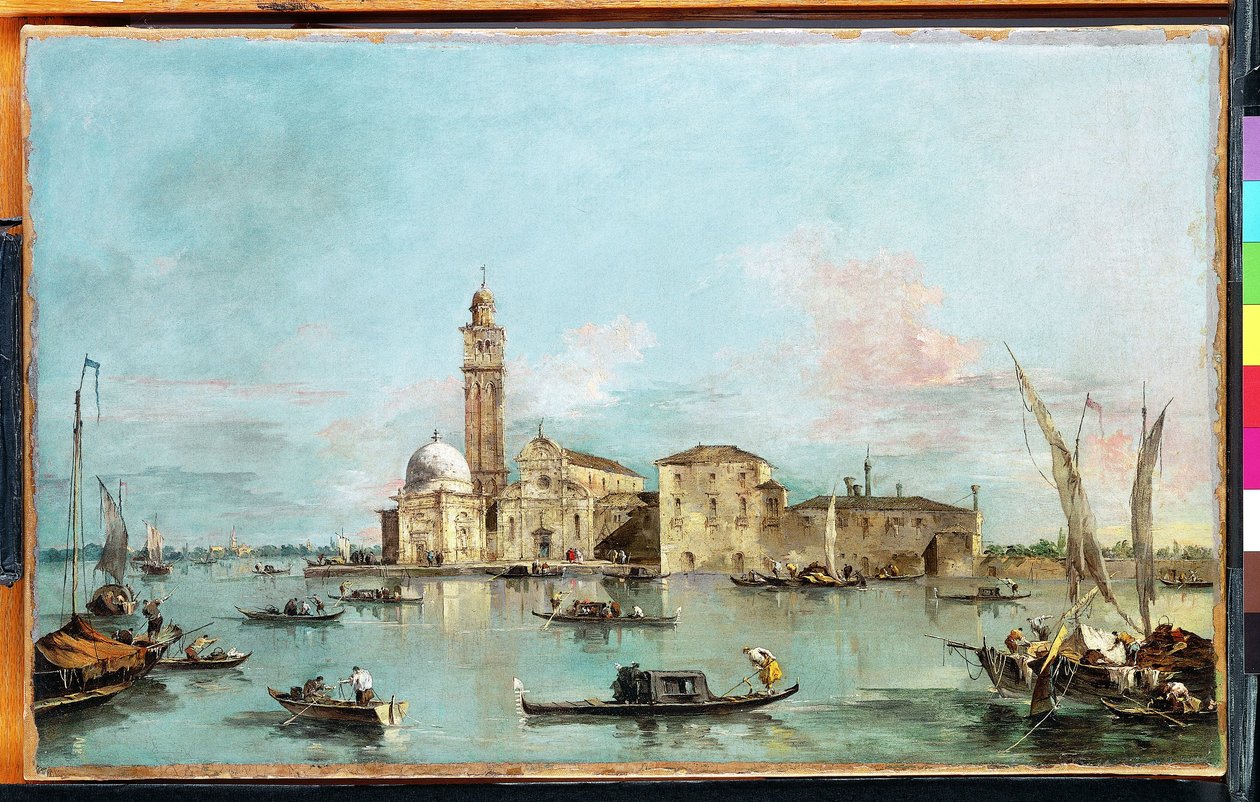 San Michelen saari, Venetsia tekijältä Francesco Guardi
