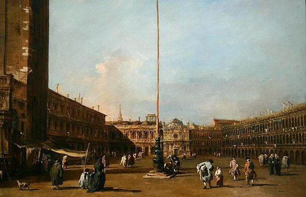 Piazza San Marco, Venetsia tekijältä Francesco Guardi