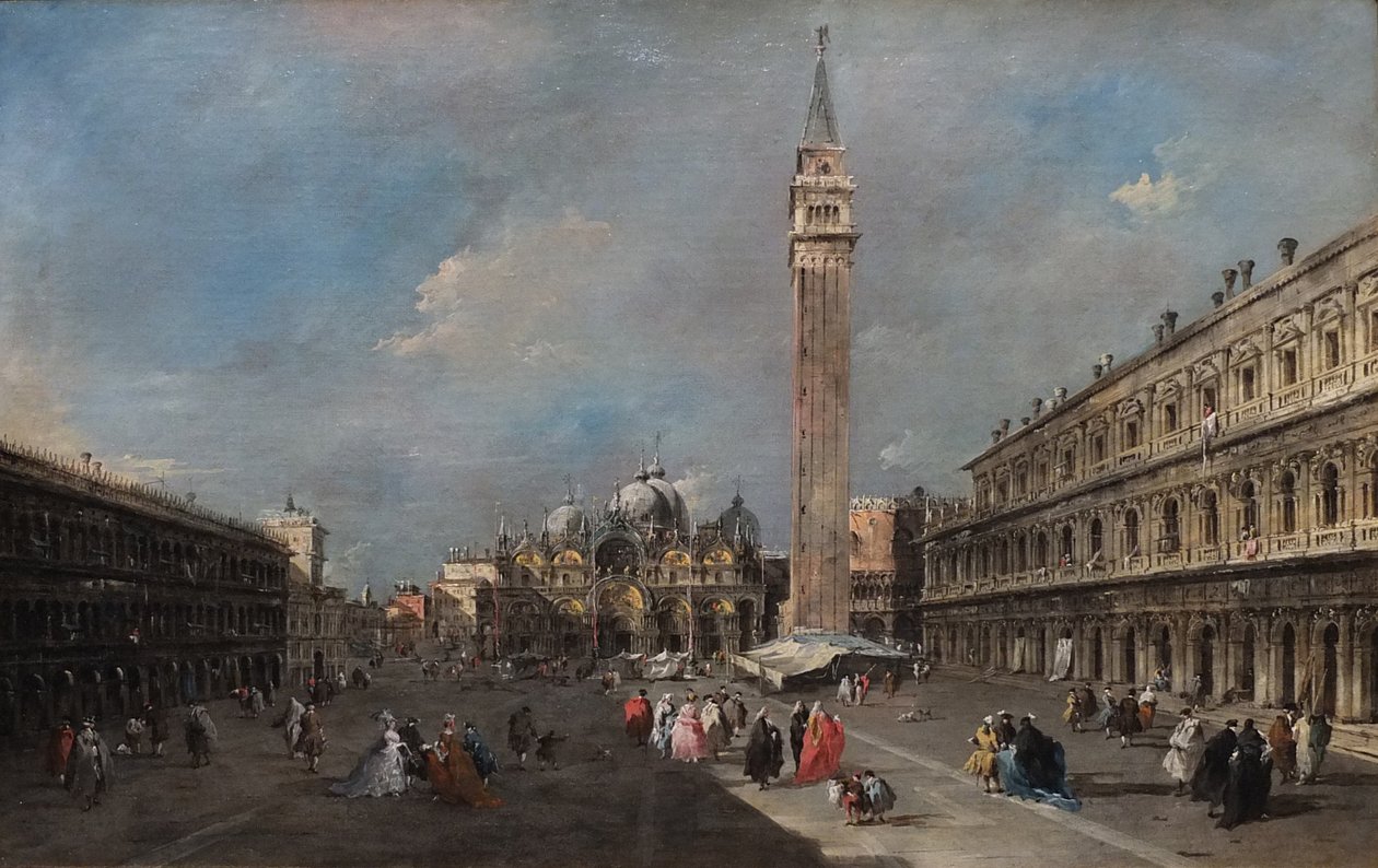 Piazza San Marco, Venetsia tekijältä Francesco Guardi