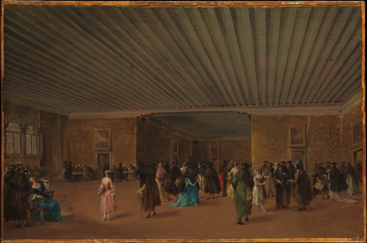 Palazzo Dandolon julkinen ridotto tekijältä Francesco Guardi