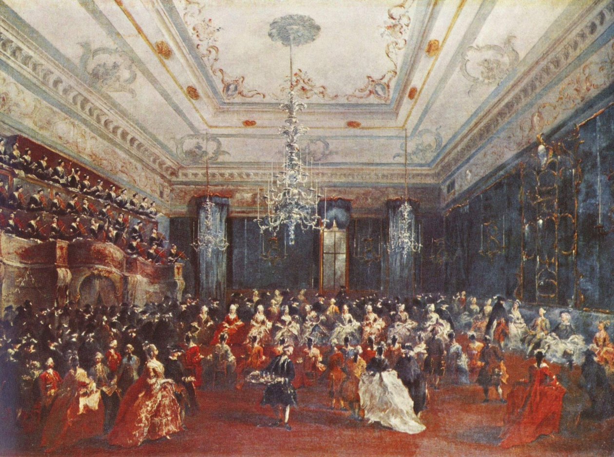 Venetsialainen gaalakonsertti tekijältä Francesco Guardi