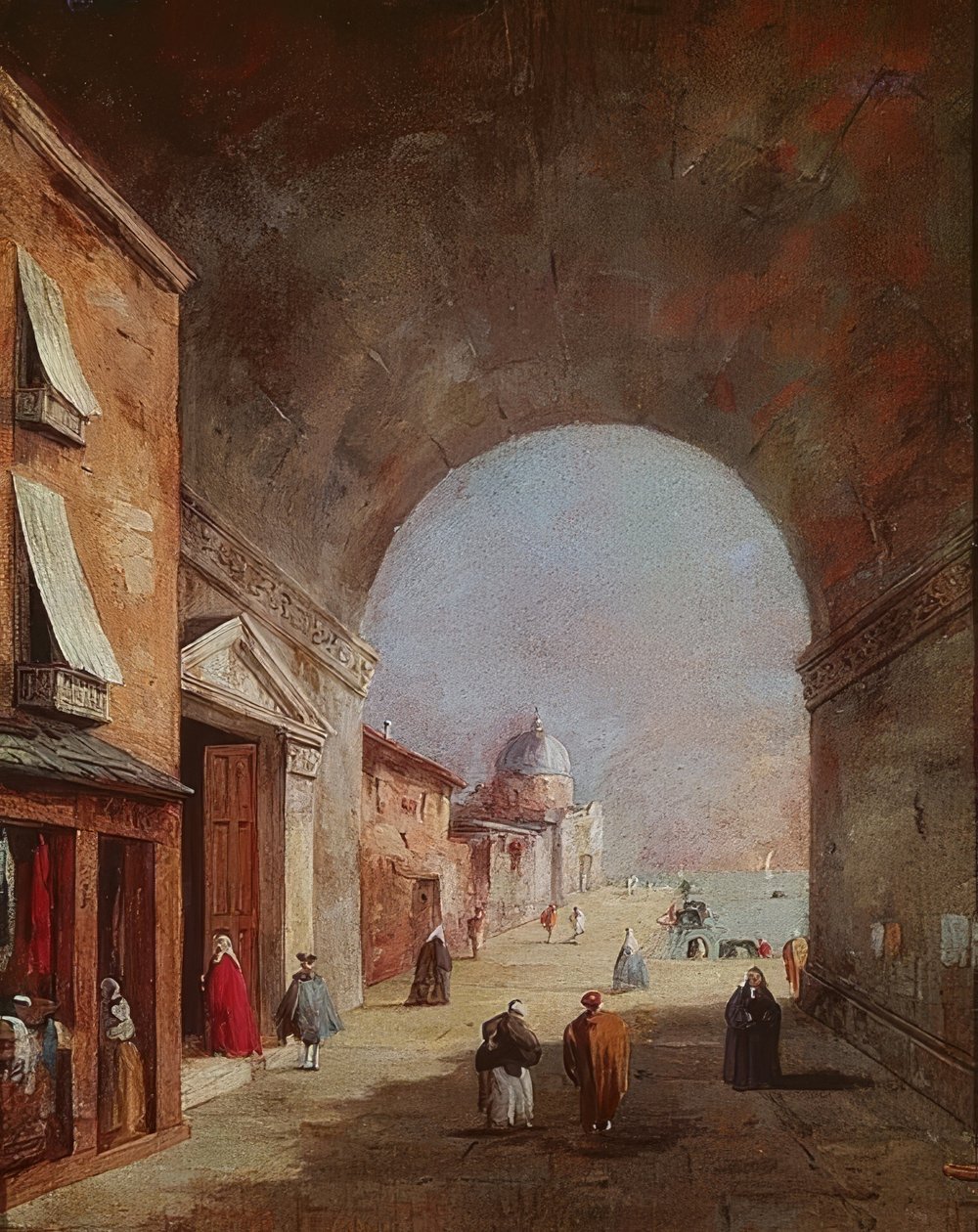 Venetsialainen maisema tekijältä Francesco Guardi