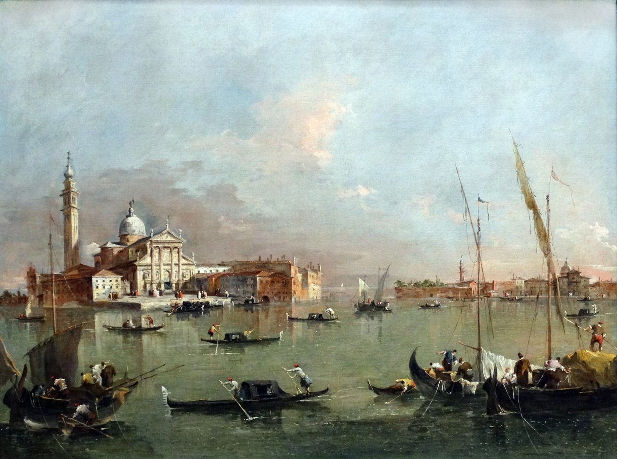 Venetsia: Francesco Guardin San Giorgio Maggiore Giudeccan ja Zitellen kanssa tekijältä Francesco Guardi