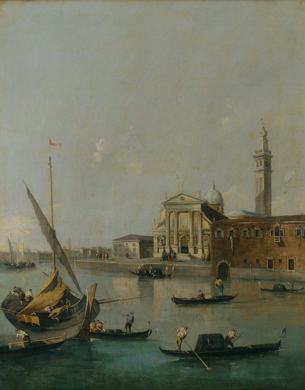 Venetsia toimituskuluineen (öljy kankaalle) tekijältä Francesco Guardi