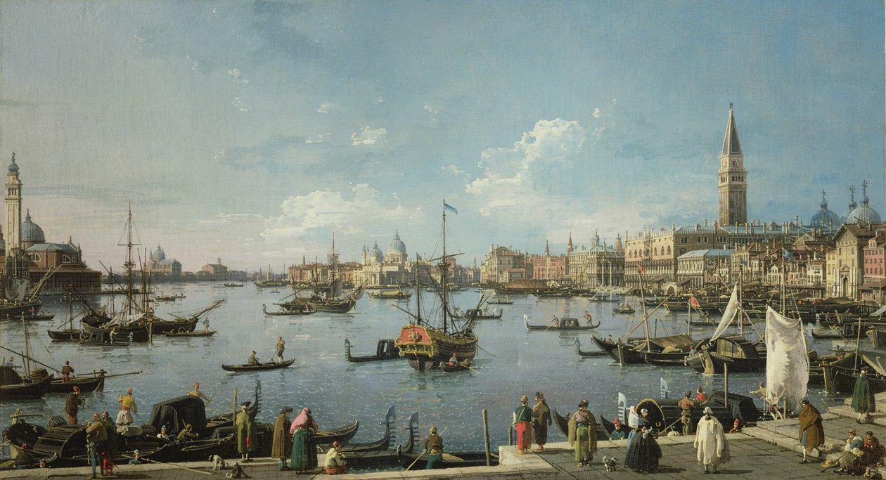 Näkymä Bacino di San Marcolle, Venetsiaan tekijältä Francesco Guardi