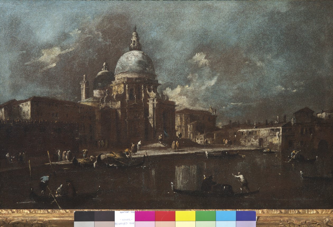 Näkymä Santa Maria della Saluten kirkolle, 1774-91 tekijältä Francesco Guardi