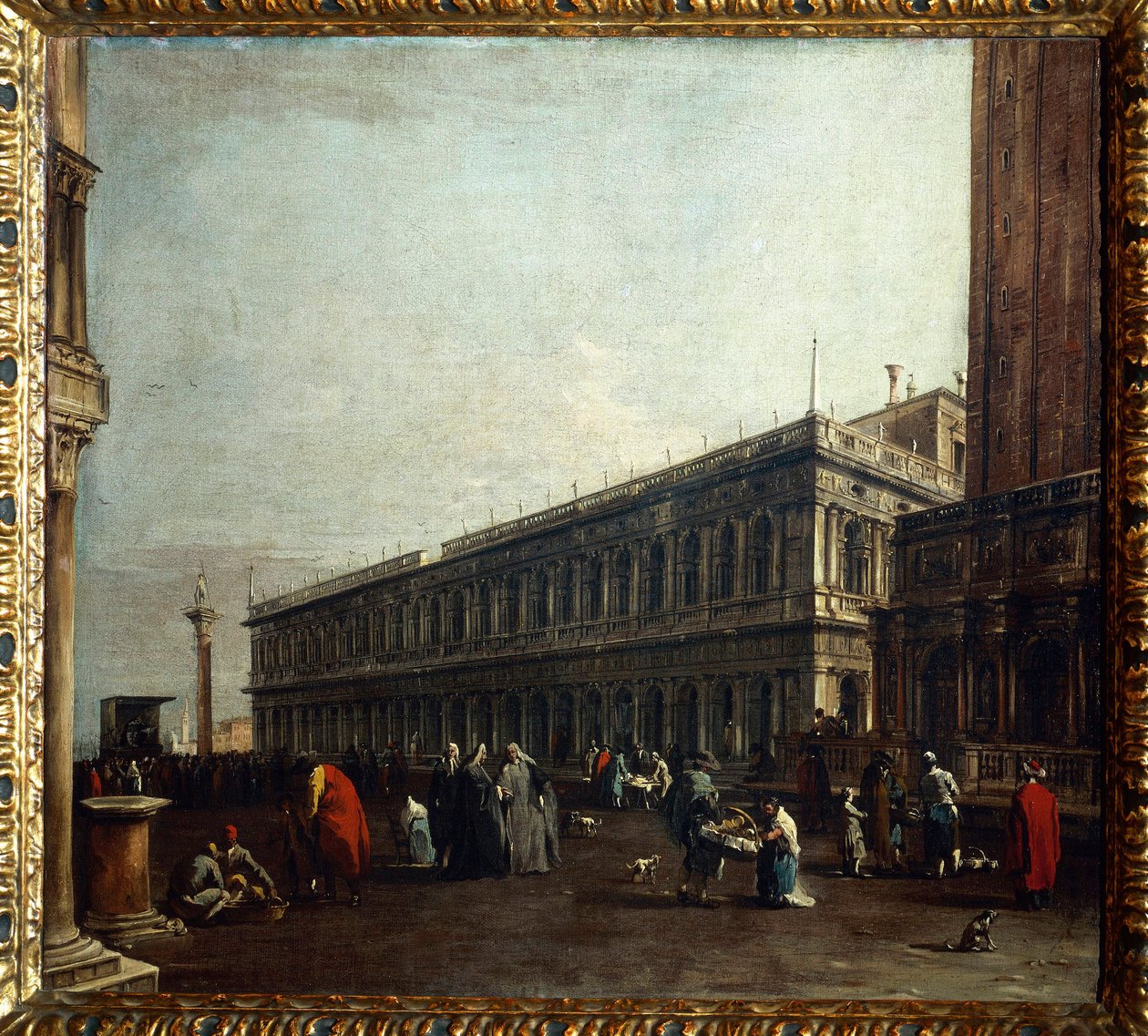 Näkymä Piazzettalle tekijältä Francesco Guardi