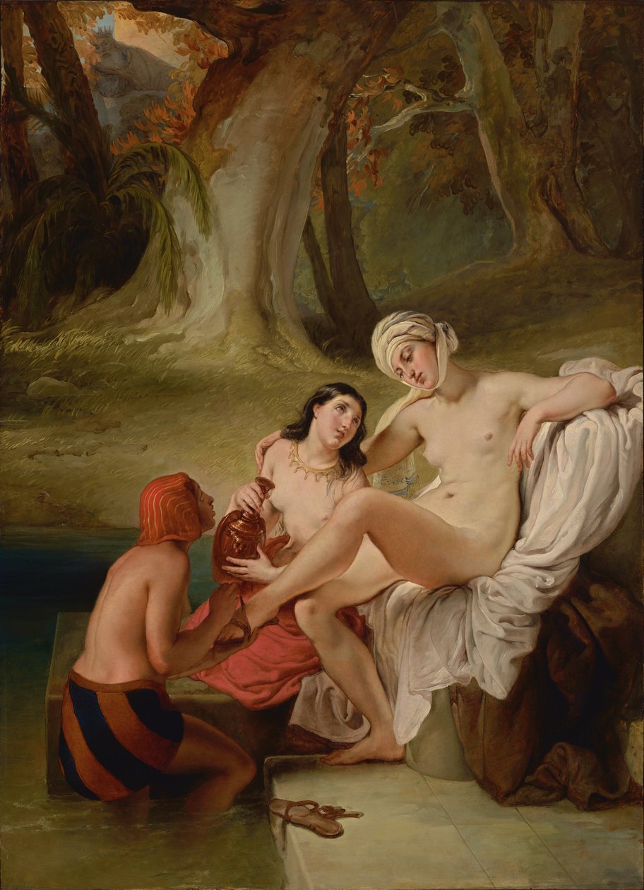 Bathsheba kylvyssä tekijältä Francesco Hayez