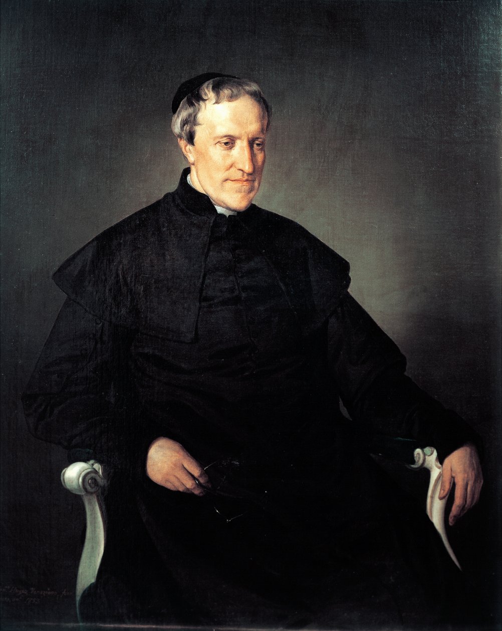 Antonio Rosmini Serbatin muotokuva, Francesco Hayezin (1791-1882), öljy kankaalle tekijältä Francesco Hayez
