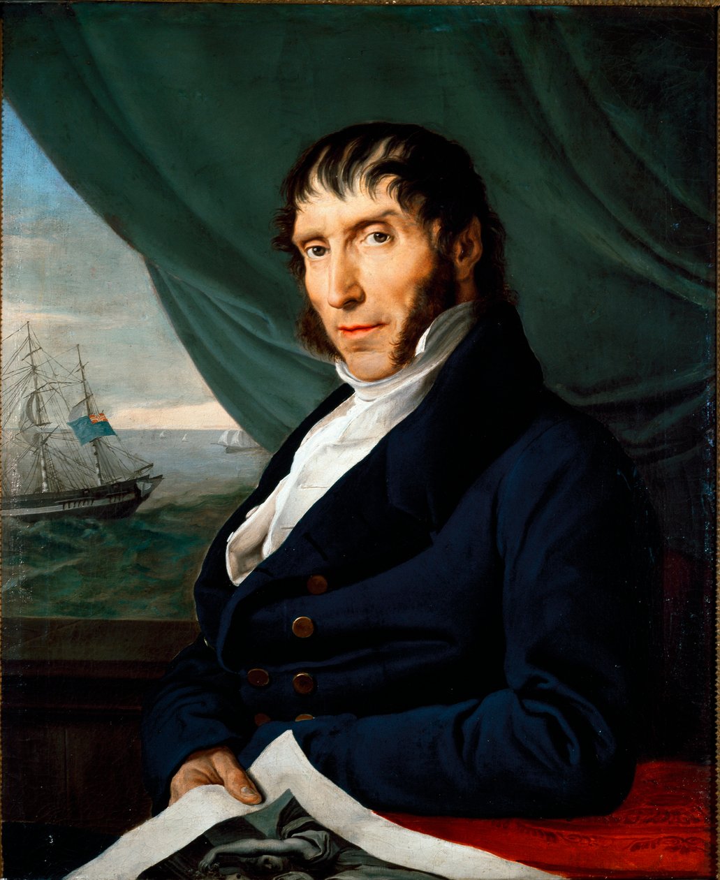 Muotokuva Francesco Pelososta, Francesco Hayezin päämecene. Francesco Hayezin maalaus (1791-1882) Yksityinen kokoelma tekijältä Francesco Hayez