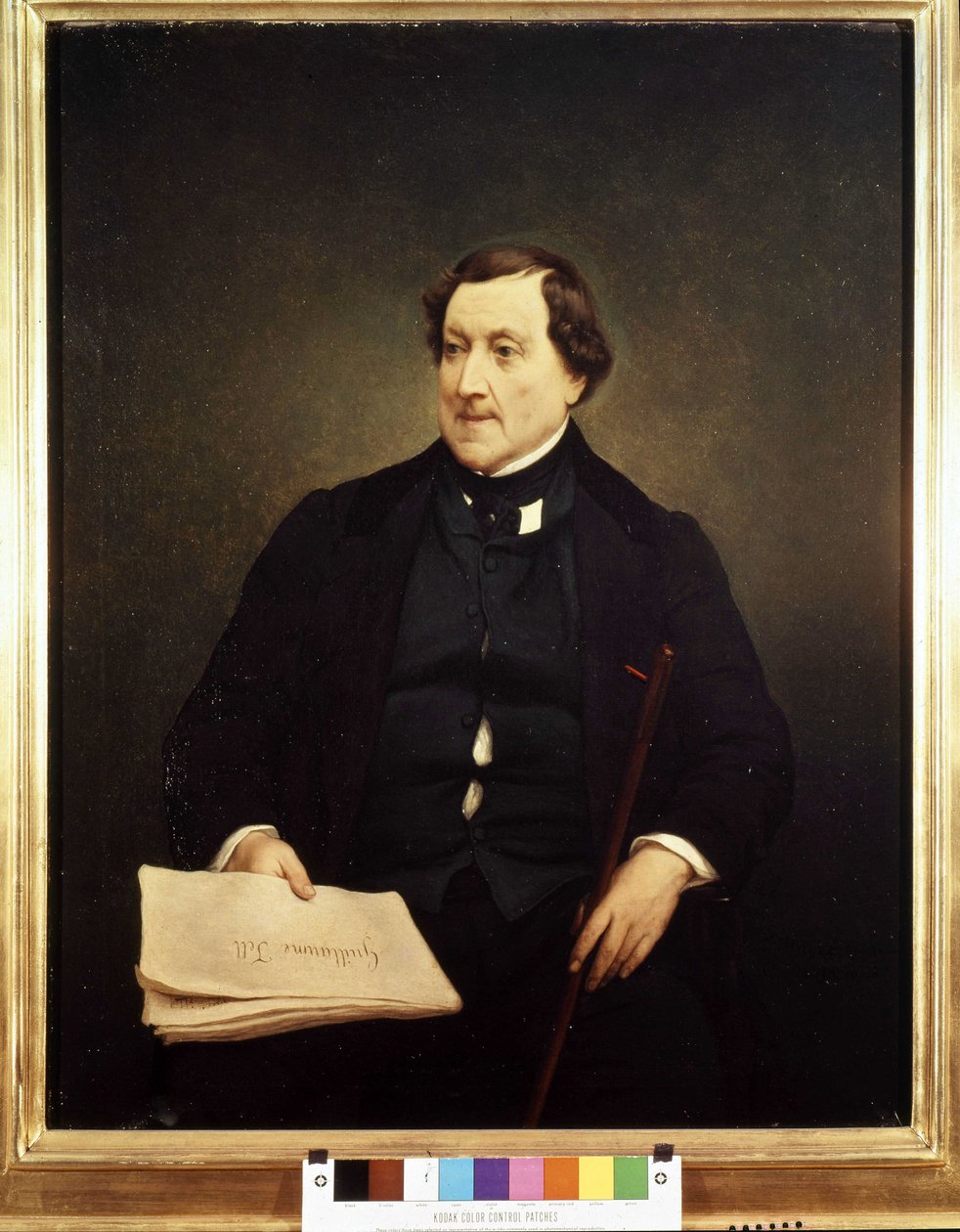 Gioacchino Rossinin (1792-1868) muotokuva - Hayez, Brera-museo, Milano tekijältä Francesco Hayez