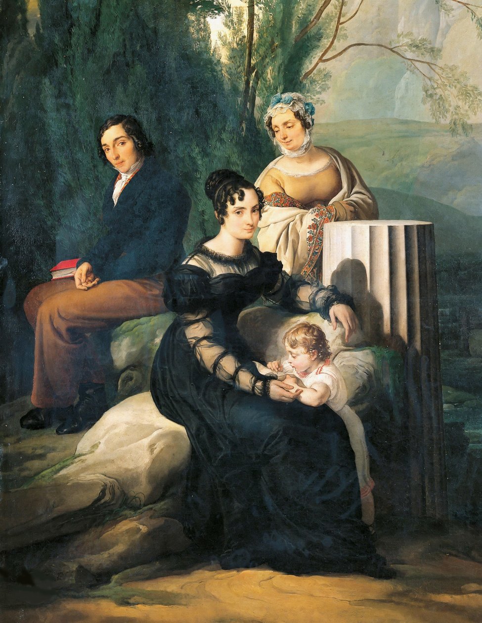 Borri Stampa -perheen muotokuva, 1822. tekijältä Francesco Hayez