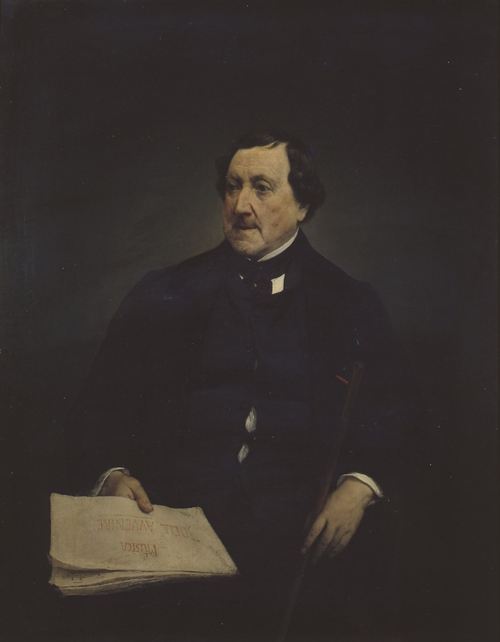 Muotokuva säveltäjä Gioachino Antonio Rossinista 1792-1868 tekijältä Francesco Hayez