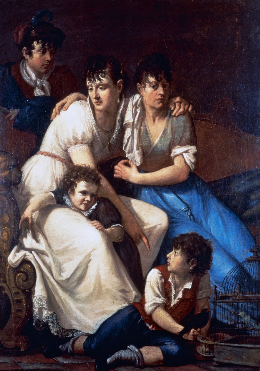 Muotokuva maalarin perheestä tekijältä Francesco Hayez