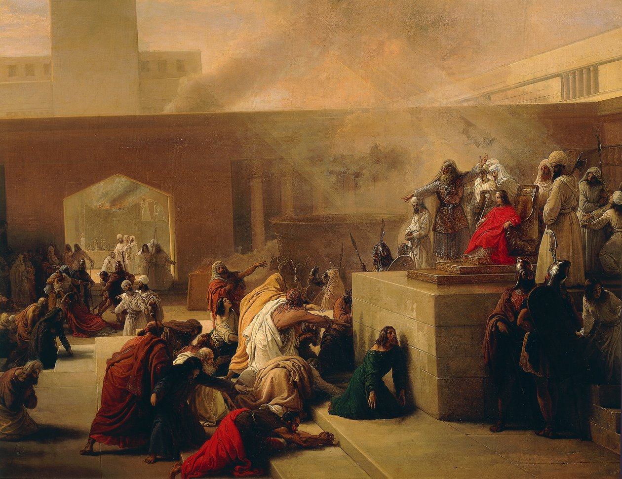 Joaksen kruunajaiset, kirjoittanut Francesco Hayez tekijältä Francesco Hayez