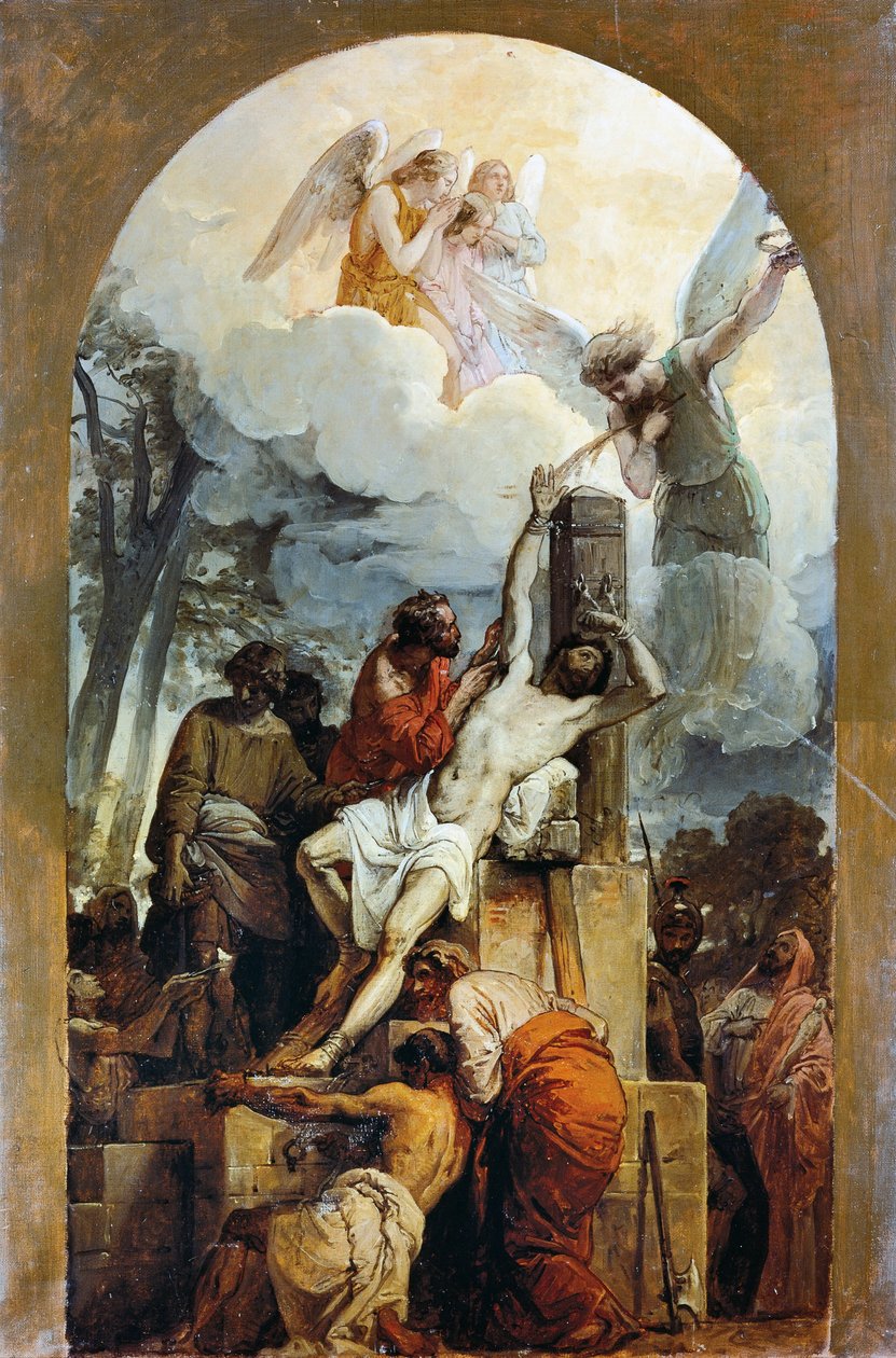 Pyhän Bartolomeuksen marttyyrikuolema tekijältä Francesco Hayez