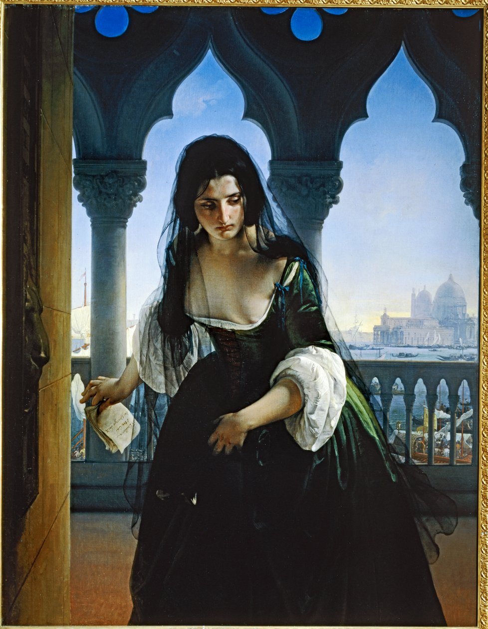 Salainen ilmianto 1847 ... (maalaus kankaalle) tekijältä Francesco Hayez