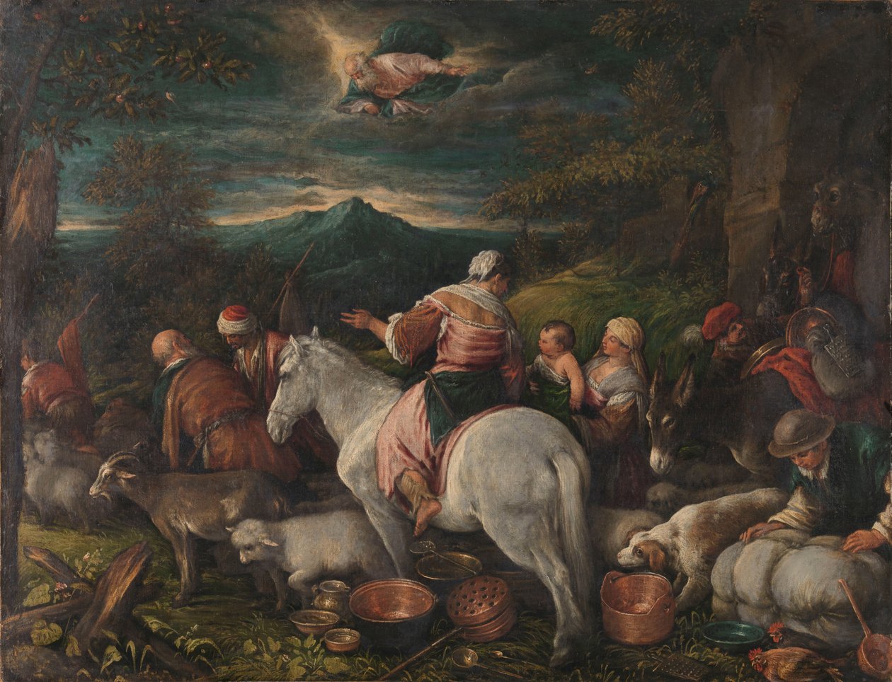 Abraham lähtee Haranista tekijältä Francesco II Bassano (attributed to)