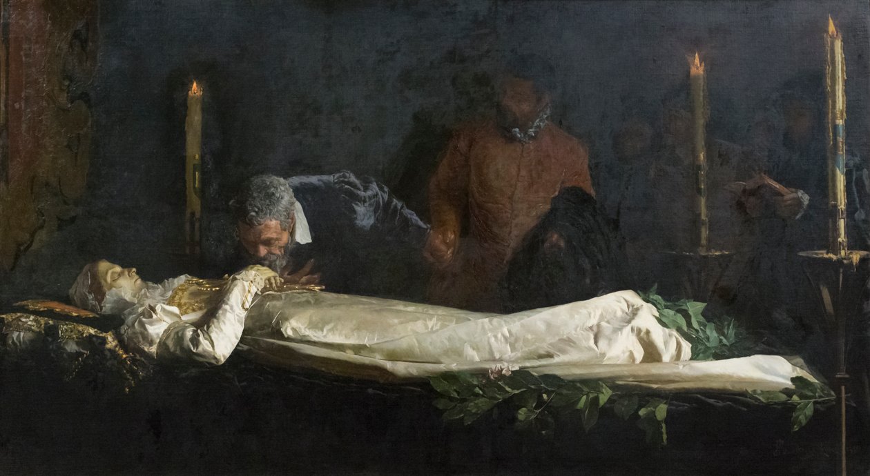 Michelangelo Vittoria Colonnan kuolinvuoteella tekijältä Francesco Jacovacci