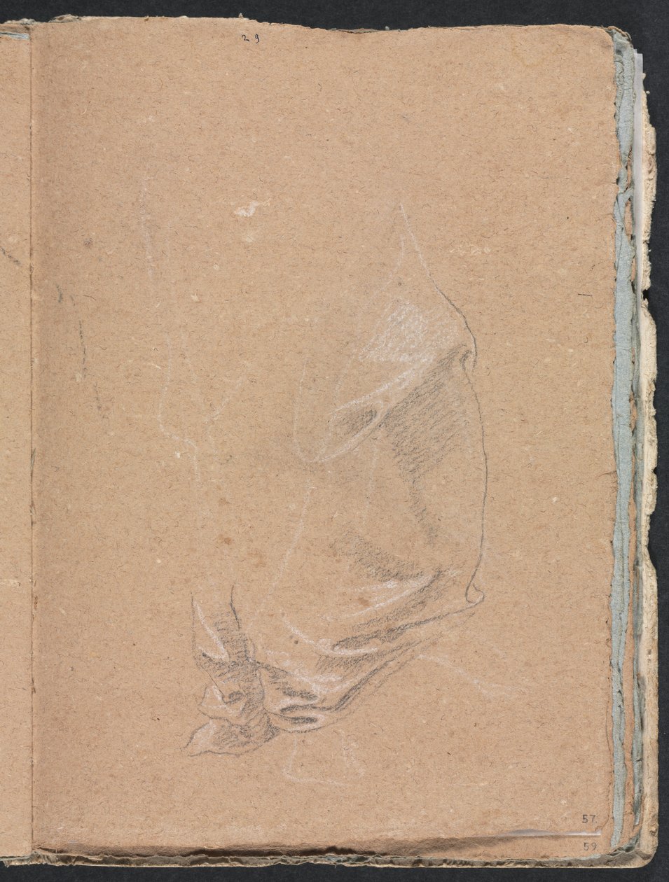Verona Sketchbook: Verhojen tutkimus sivu 57, 1760. tekijältä Francesco Lorenzi