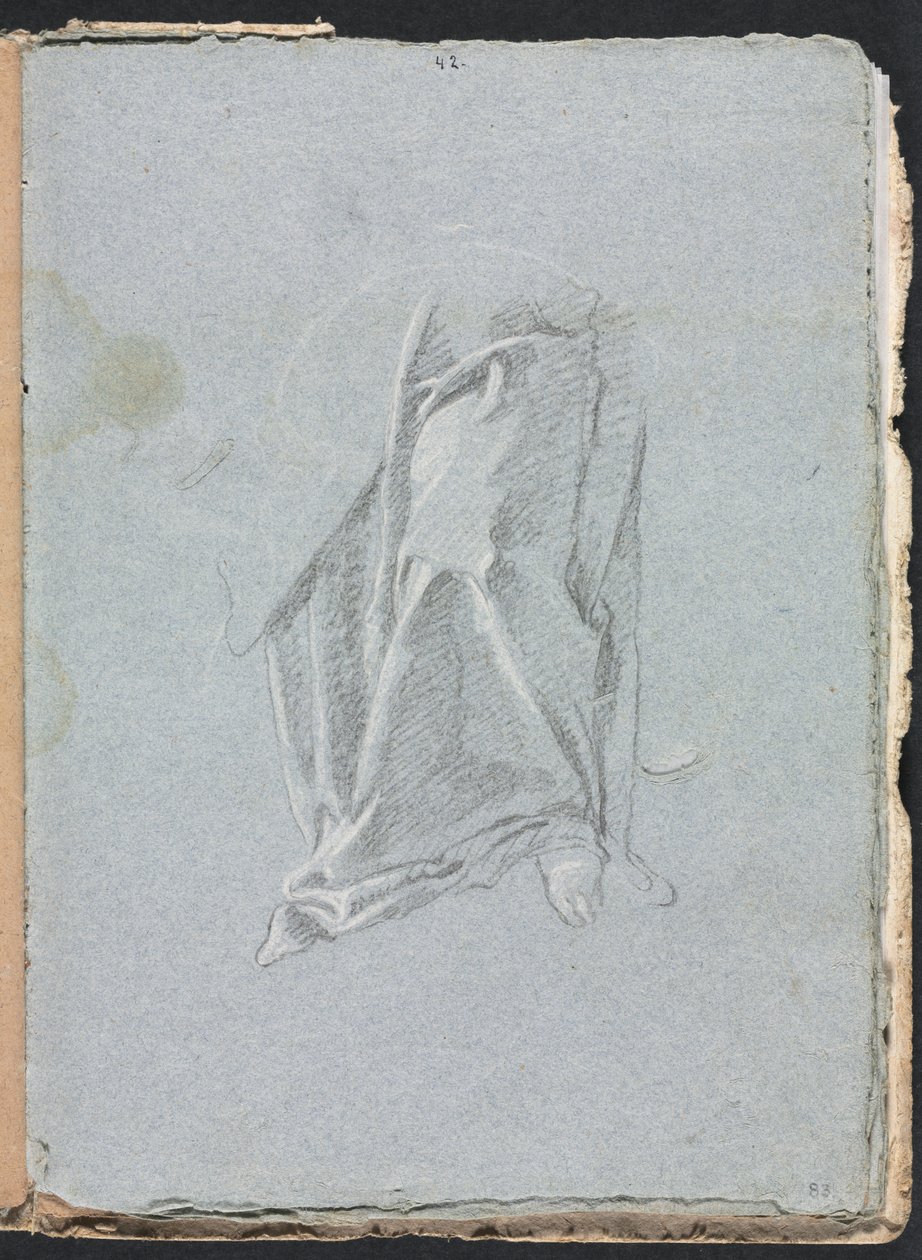 Verona Sketchbook: Jalkaverhot sivu 83, 1760. tekijältä Francesco Lorenzi