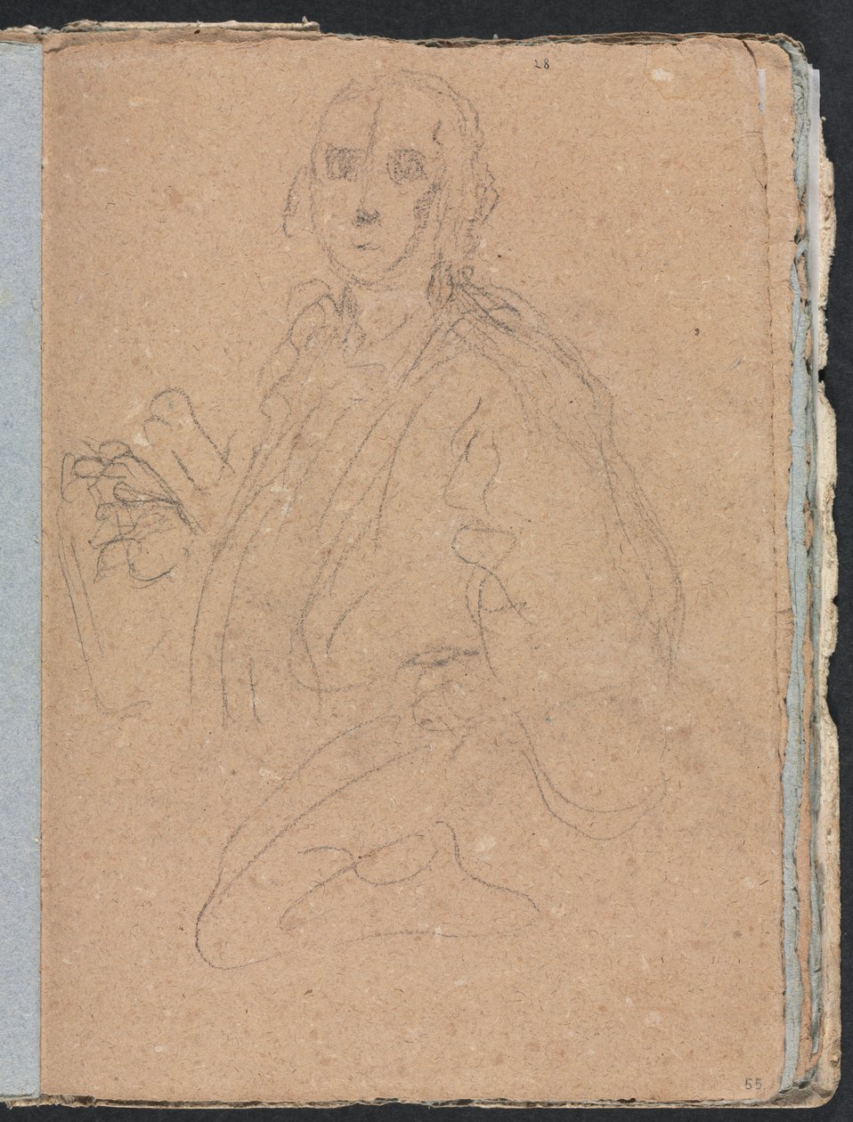 Verona Sketchbook: Gentlemen sivu 55, 1760. tekijältä Francesco Lorenzi