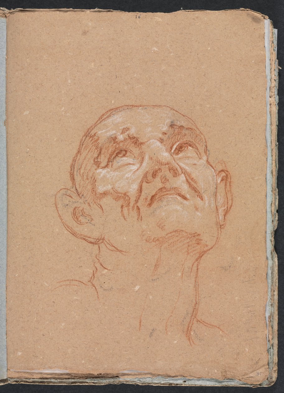 Verona Sketchbook: Miesten pääsivu 31, 1760. tekijältä Francesco Lorenzi