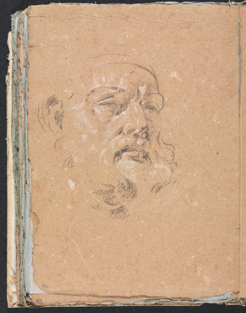 Verona Sketchbook: Miesten pääsivu 76, 1760. tekijältä Francesco Lorenzi