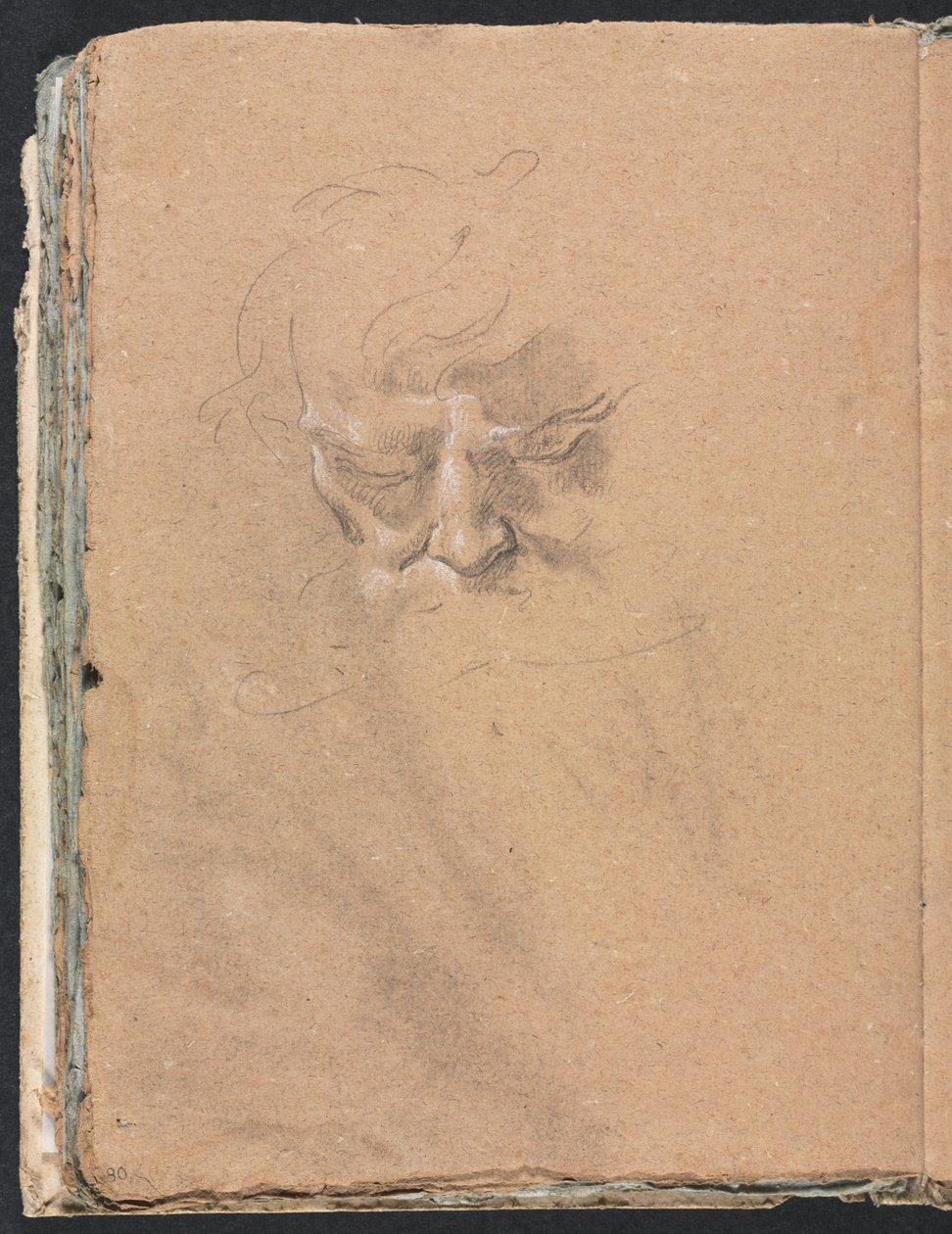 Verona Sketchbook: Miesten pääsivu 80, 1760. tekijältä Francesco Lorenzi