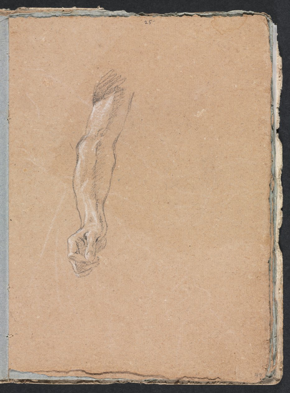 Verona Sketchbook: Oikea käsi ja käsi sivu 49, 1760. tekijältä Francesco Lorenzi