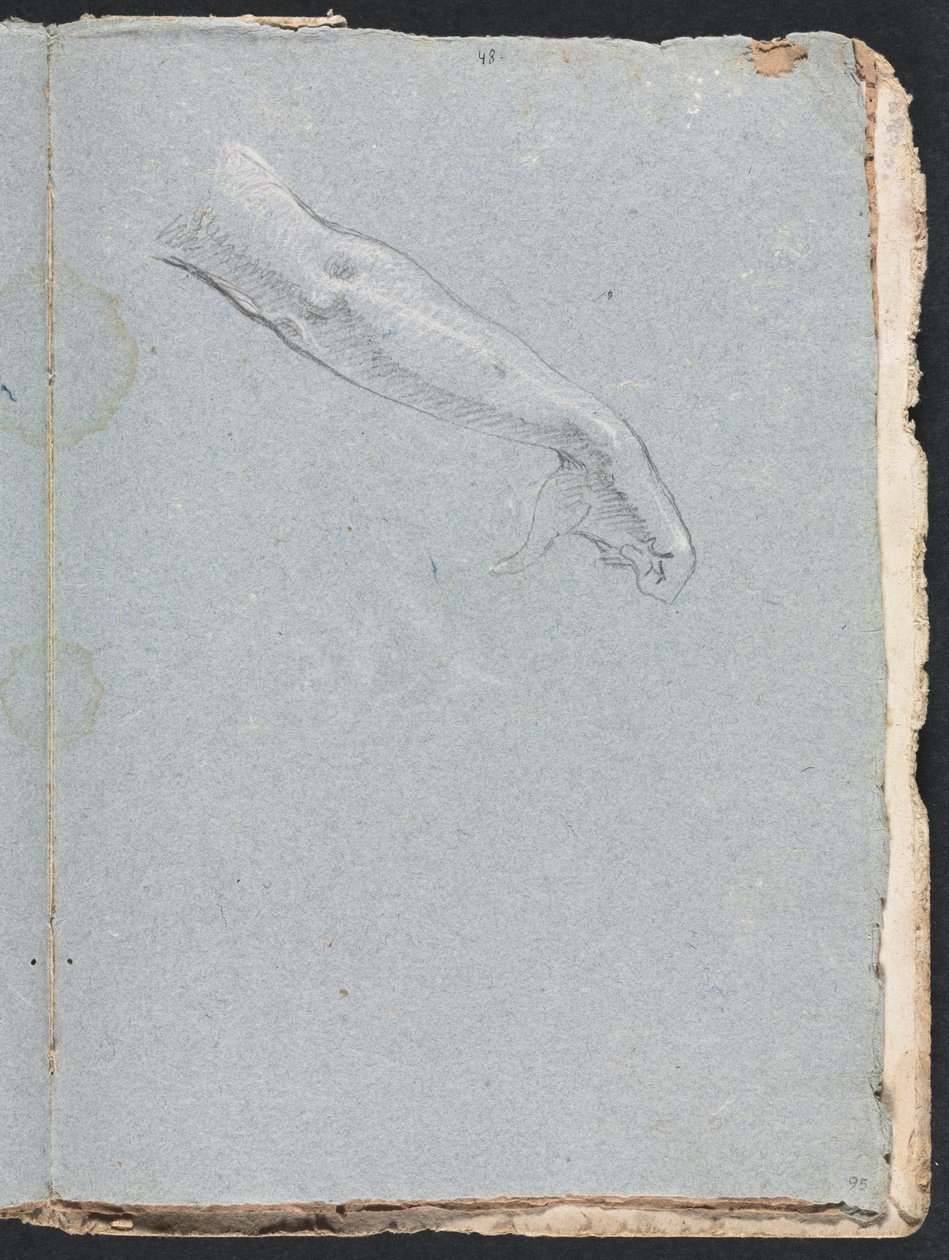 Verona Sketchbook: Oikea käsi ja käsi sivu 95, 1760. tekijältä Francesco Lorenzi