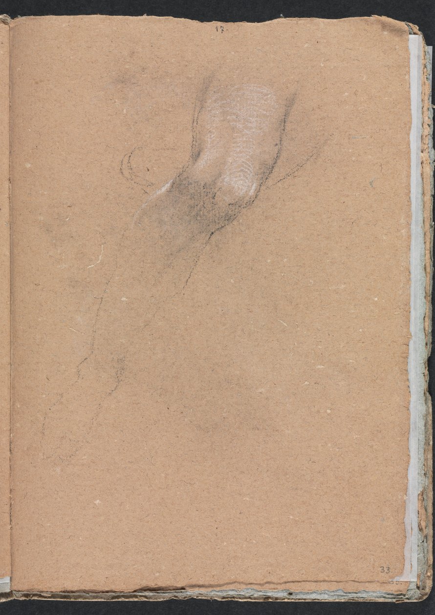 Verona Sketchbook: Oikea jalka sivu 33, 1760. tekijältä Francesco Lorenzi