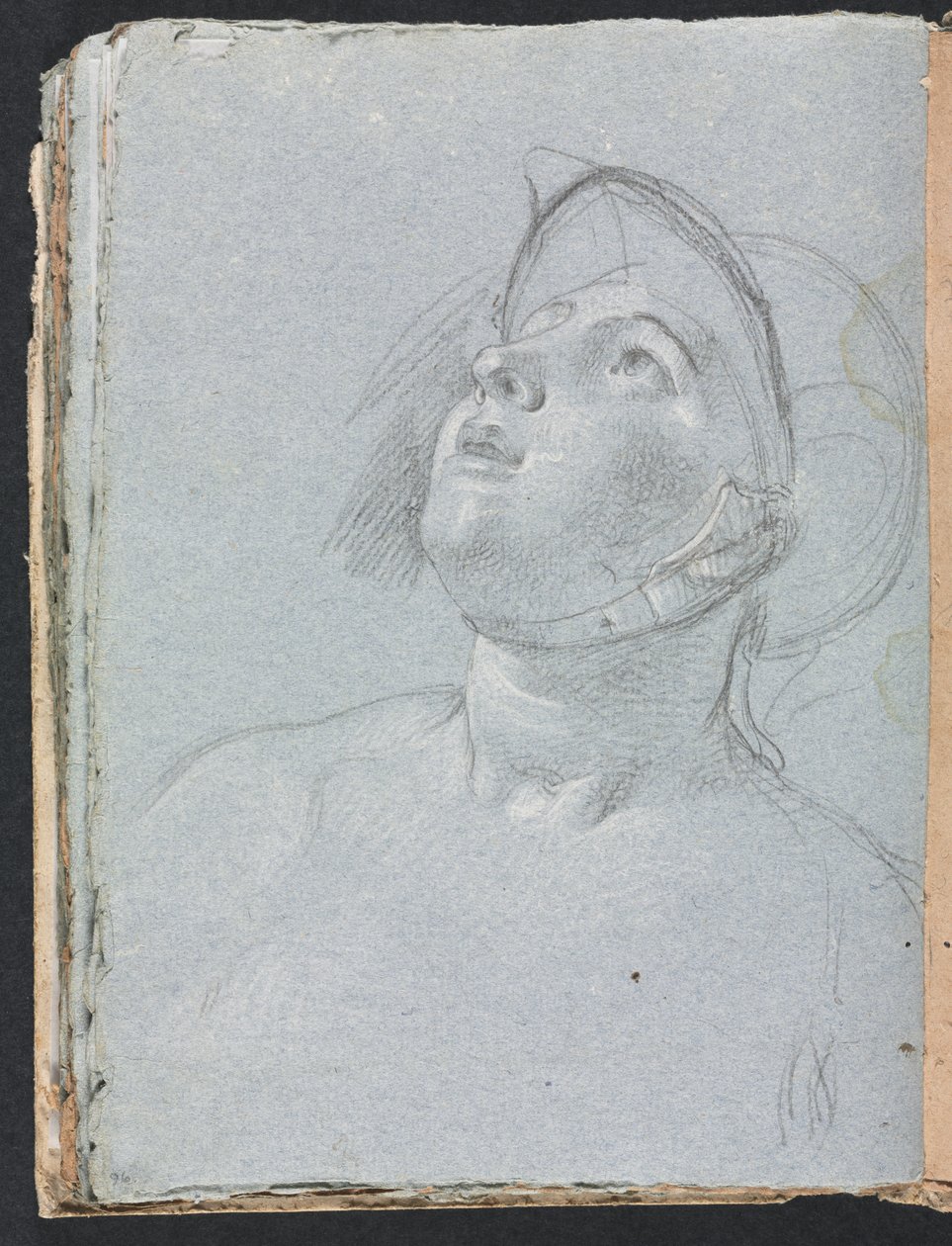 Verona Sketchbook: Soldier sivu 96, 1760. tekijältä Francesco Lorenzi
