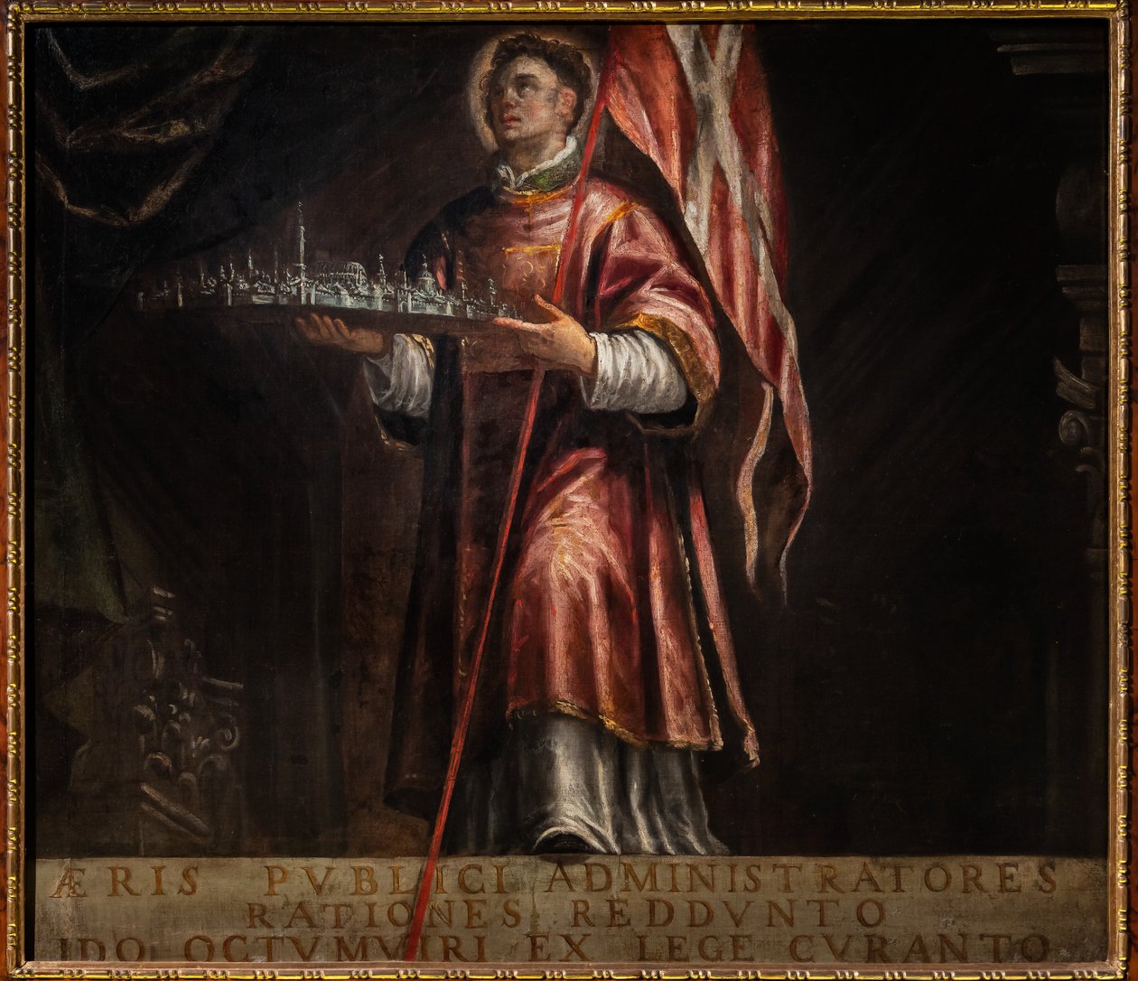 St. Vincent Vicenzan kaupungin mallilla tekijältä Francesco Maffei