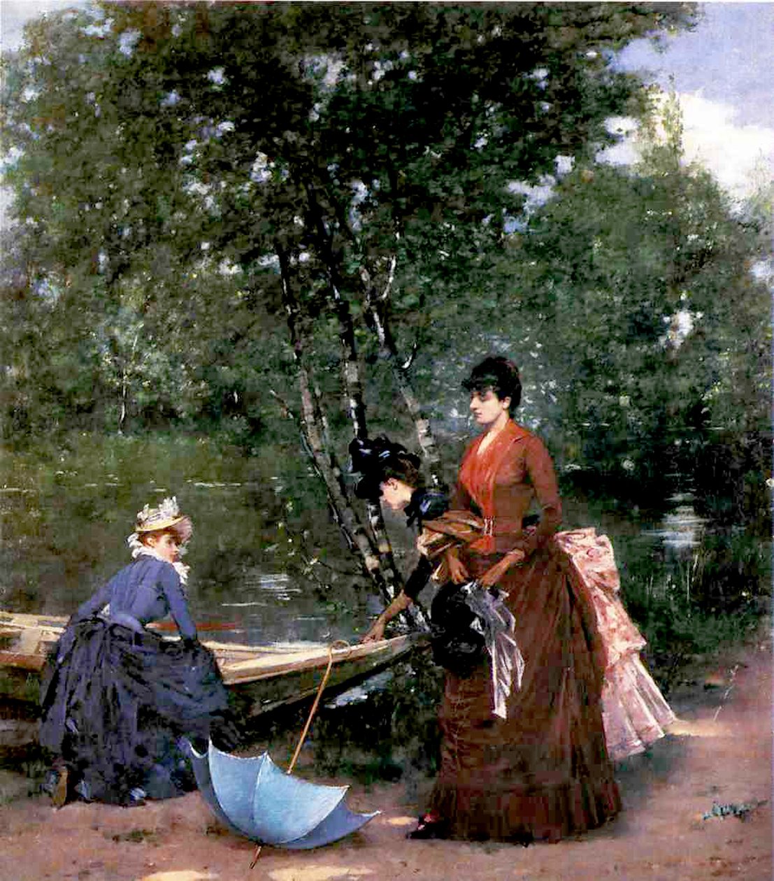 Naiset Bois de Boulognessa, Pariisissa tekijältä Francesco Miralles Galaup