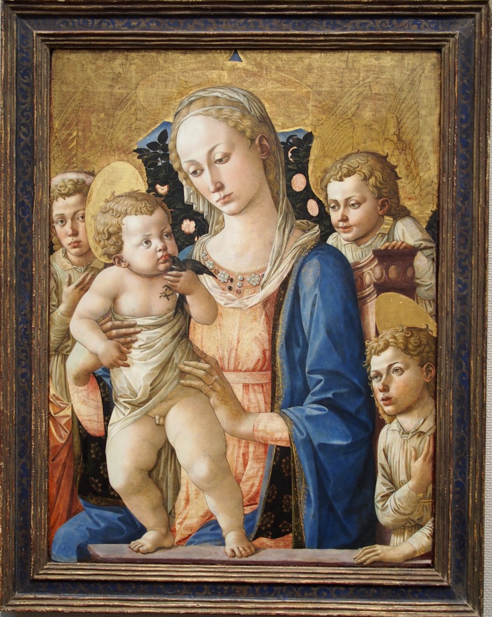 1455 Pesellino Madonna ja lapsi sekä Pyhä Johannes Toledo Toledo tekijältä Francesco Pesellino