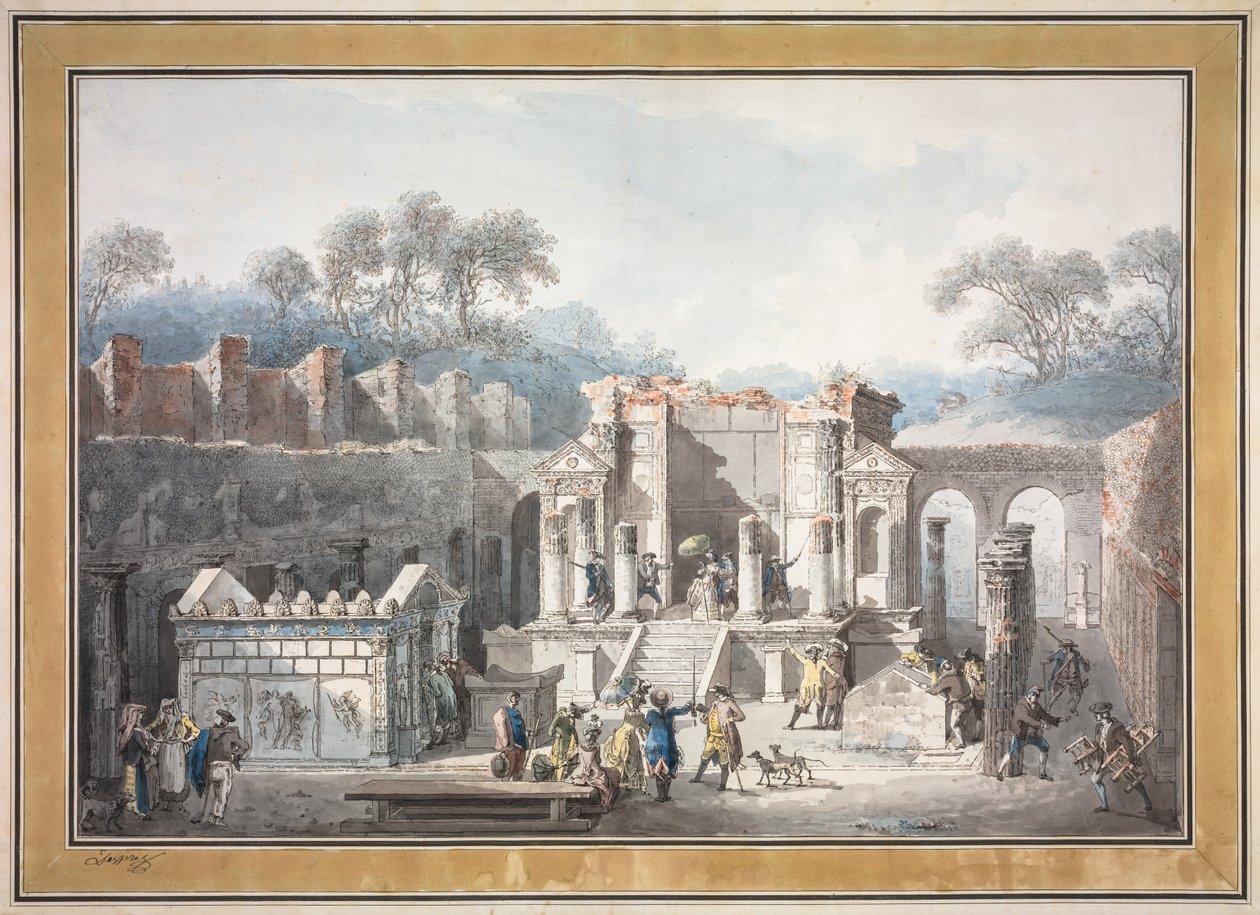 Isisin temppeli Pompejissa tekijältä Francesco Piranesi