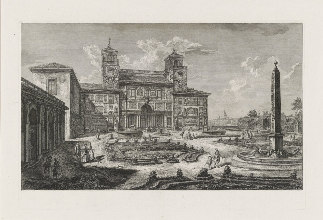 Villa Medici tekijältä Francesco Piranesi
