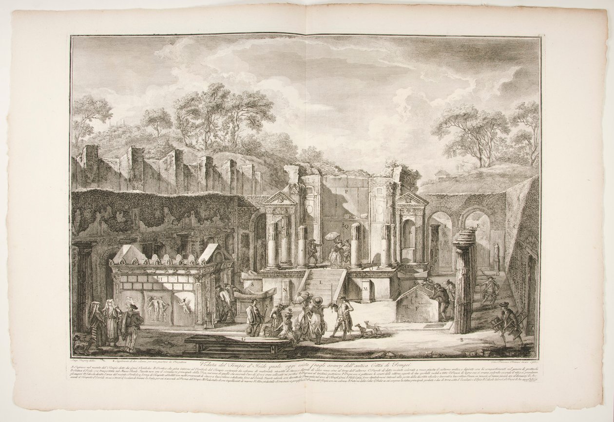 Näkymä temppelille d tekijältä Francesco Piranesi