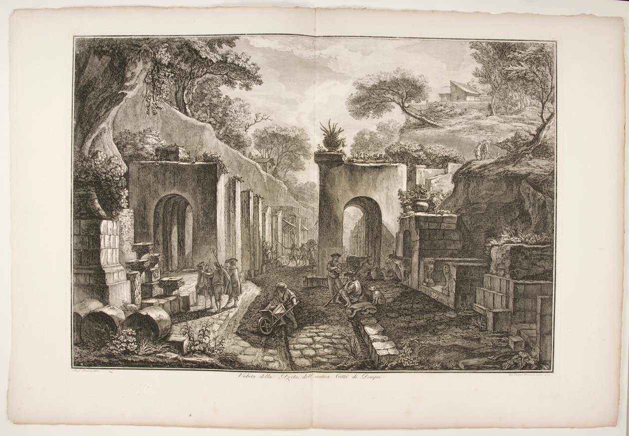 Näkymä Porta dellille tekijältä Francesco Piranesi