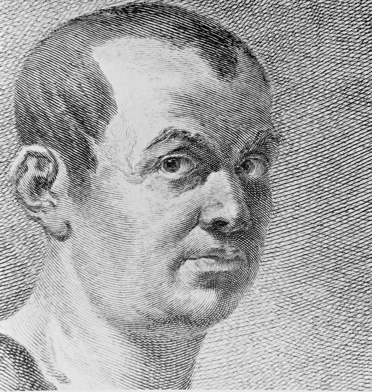 Muotokuva Giovanni Battista Piranesi 1720-78 1750 kaiverrus bw valokuva yksityiskohdasta 136353 tekijältä Francesco Polanzani