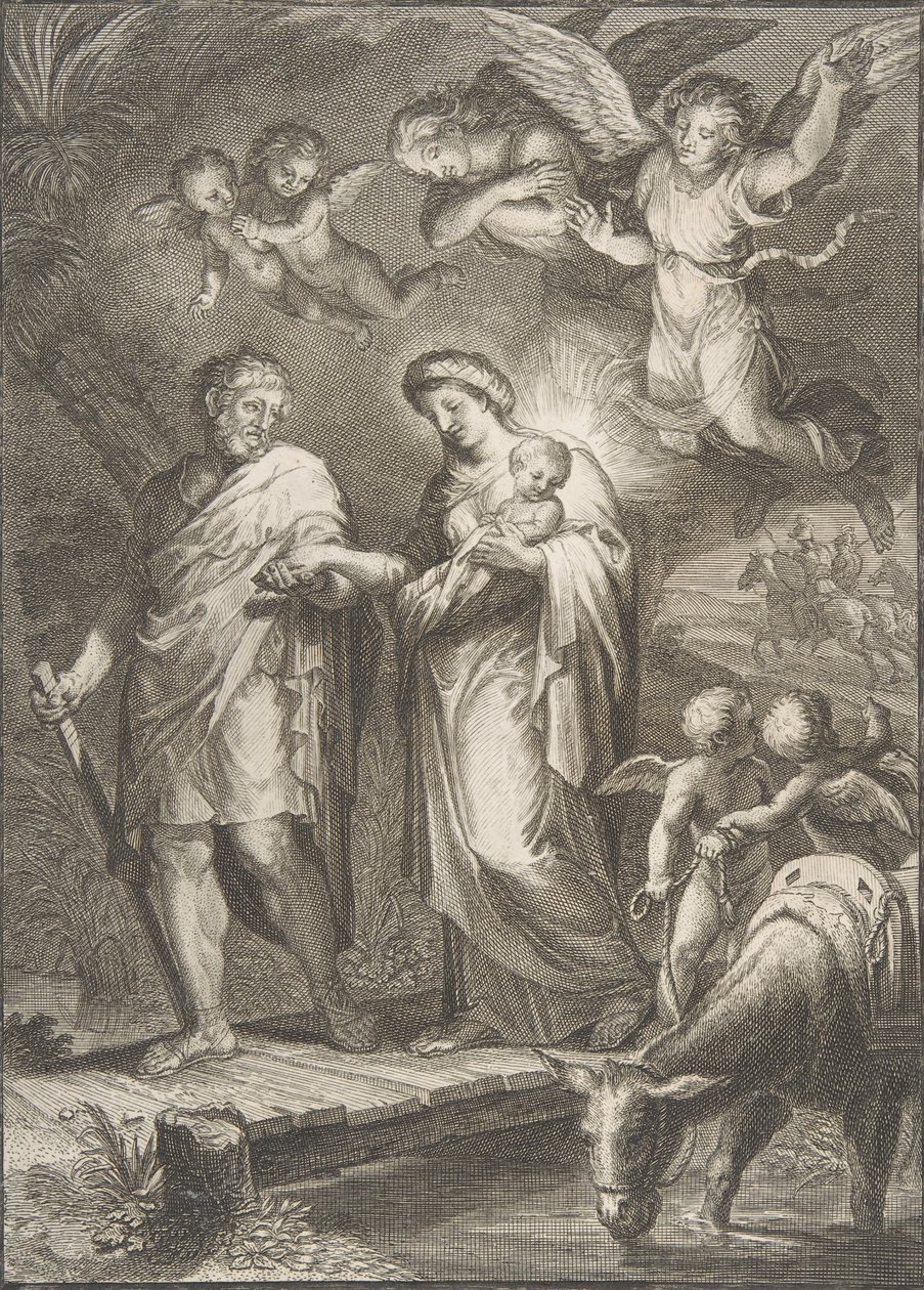 Lento Egyptiin, 1700-. tekijältä Francesco Polanzani
