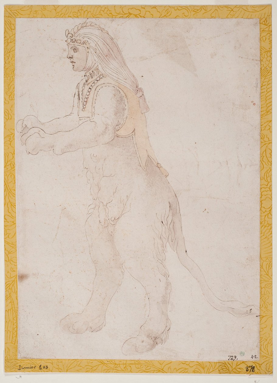 Stehende Sphinx tekijältä Francesco Primaticcio