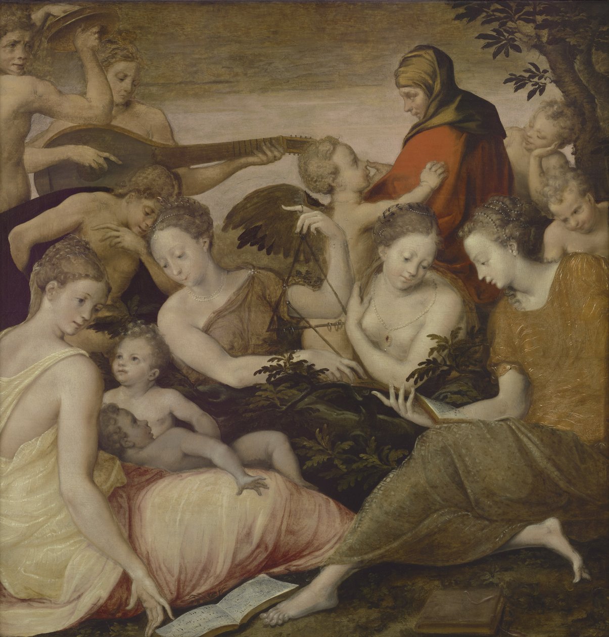 Musiikin taide, n. 1565 tekijältä Francesco Primaticcio
