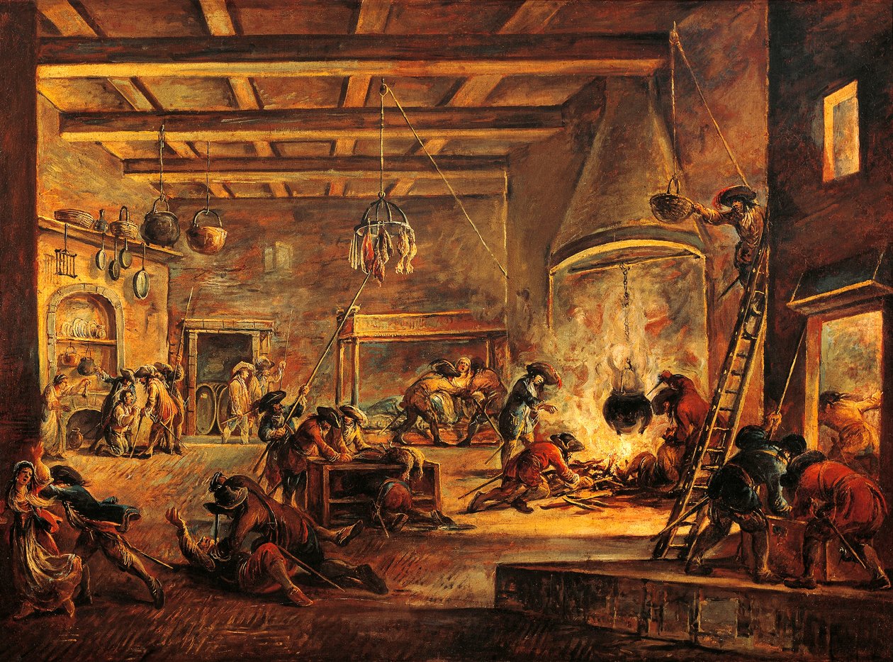 Ryöstökeittiö, kirjoittanut Francesco Simonini (1669-1753). tekijältä Francesco Simonini