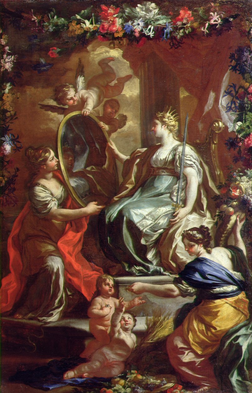 Allegoria loistokkaasta hallituskaudesta, n. 1730 tekijältä Francesco Solimena