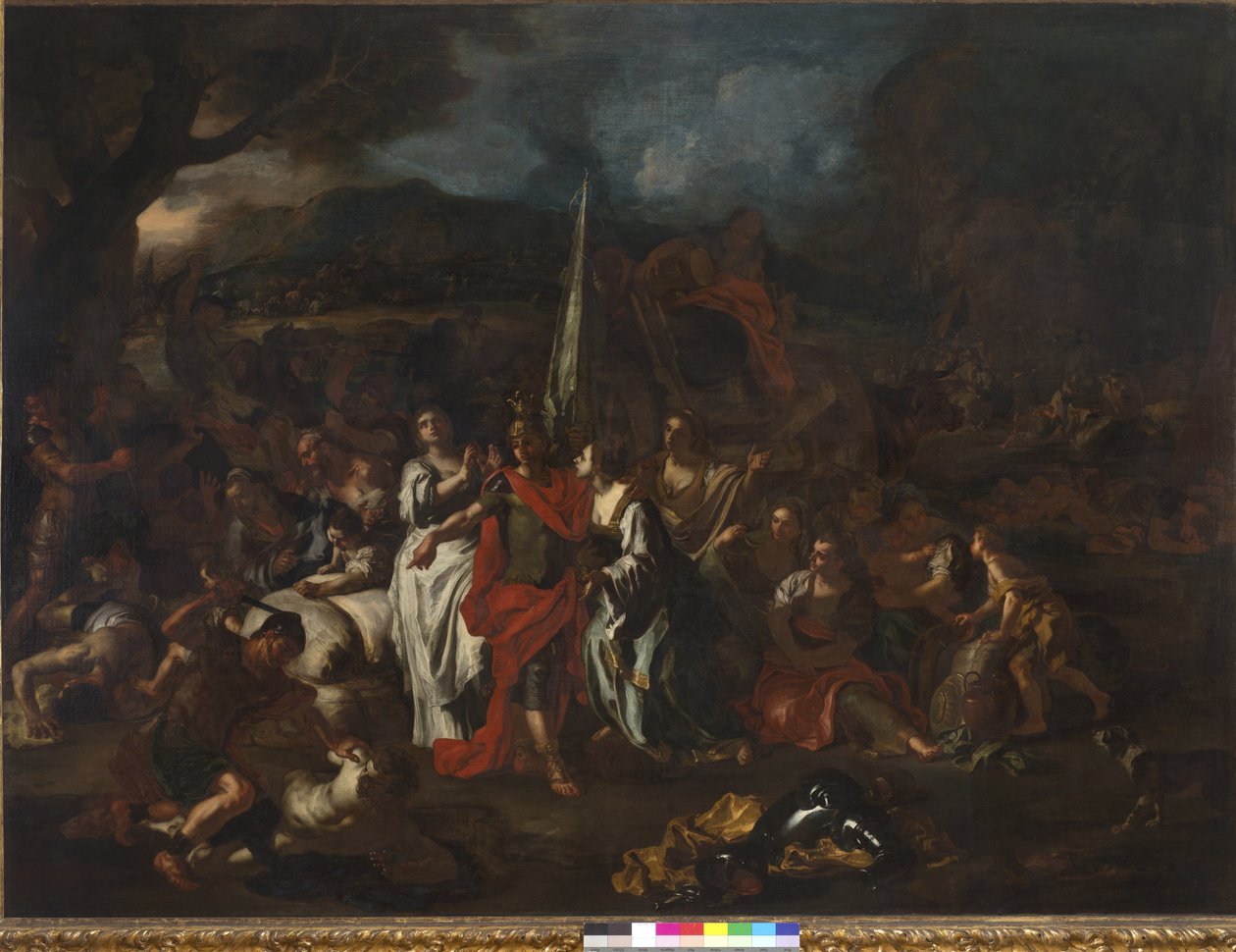 Daavid Amalekilaisten voittaja, 1720-21 tekijältä Francesco Solimena